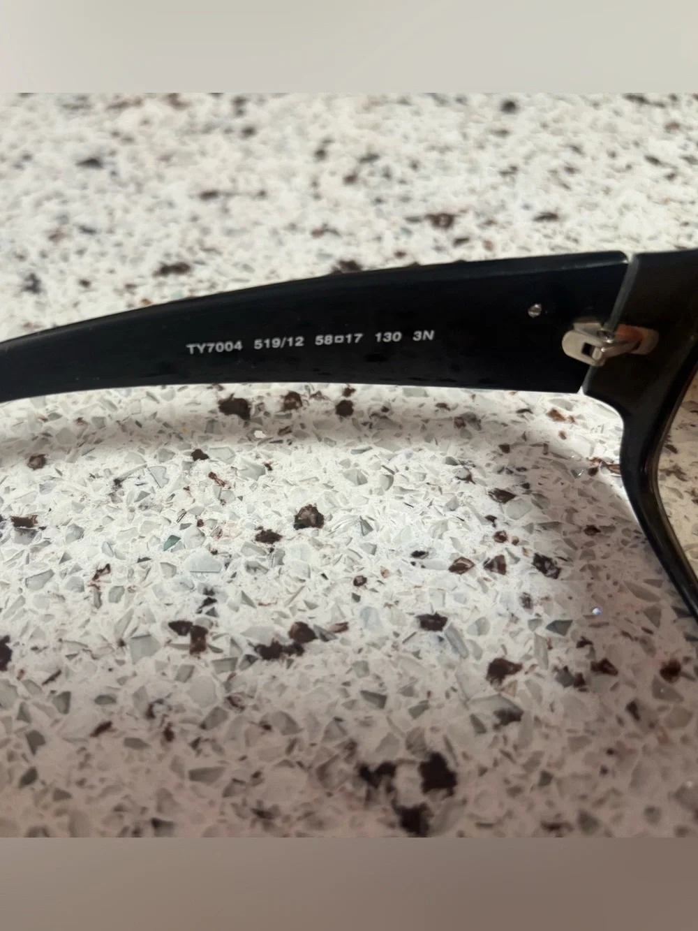 Tory Burch Black Sunglasses with Orange Logo Case